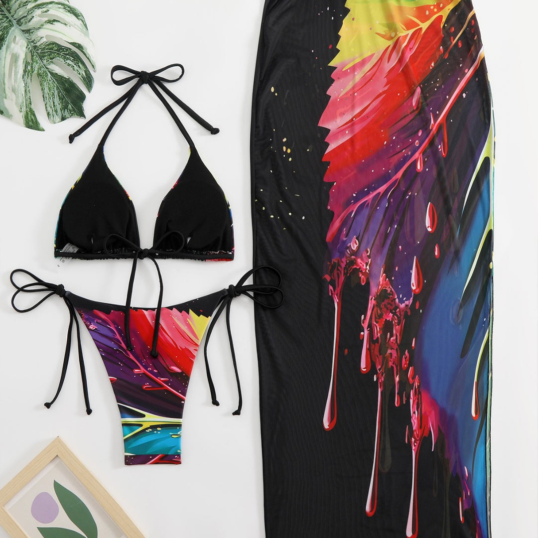 Women's Bikini Set with Long Skirt Mune Fashion