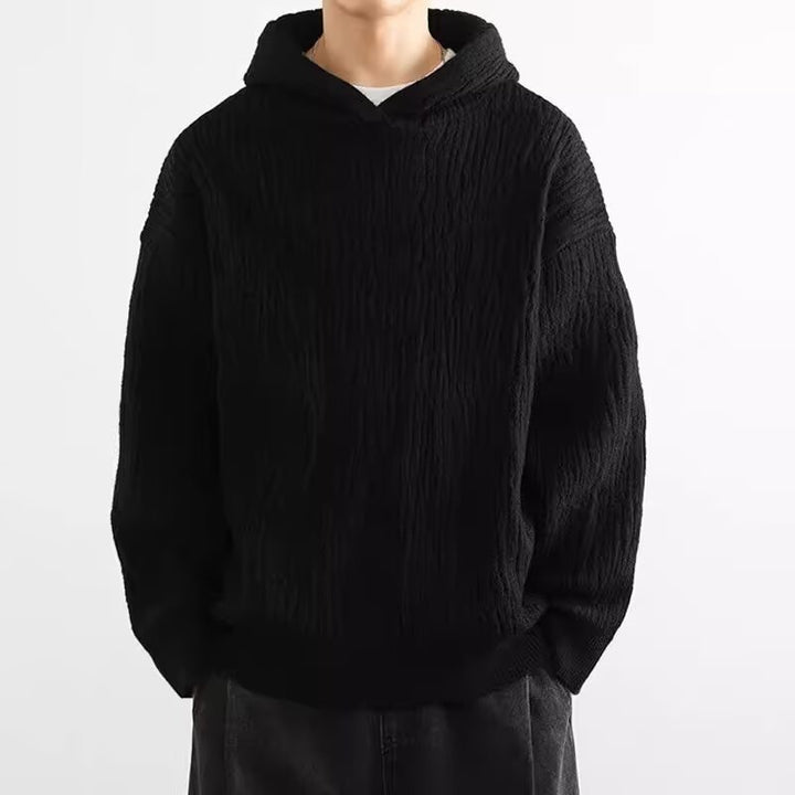Men's Casual Hoodie with Textured Surface Mune Fashion