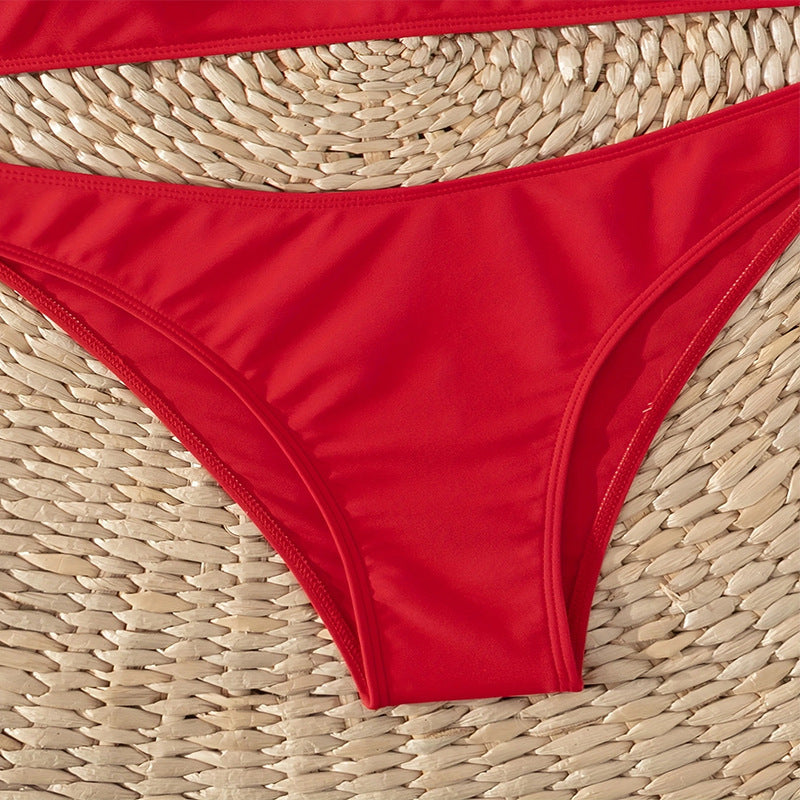 Women's High-Cut Bikini Set with Adjustable Straps Mune Fashion