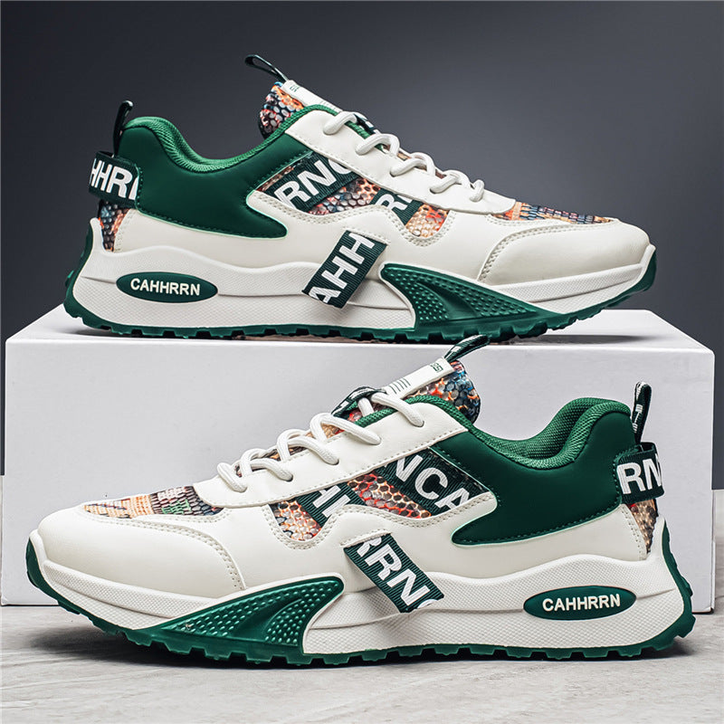 Unisex Platform-Chunky-Sneaker with reptile embossing, padded shaft and shock-absorbing EVA midsole Mune Fashion