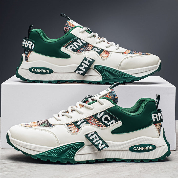 Unisex Platform-Chunky-Sneaker with reptile embossing, padded shaft and shock-absorbing EVA midsole Mune Fashion