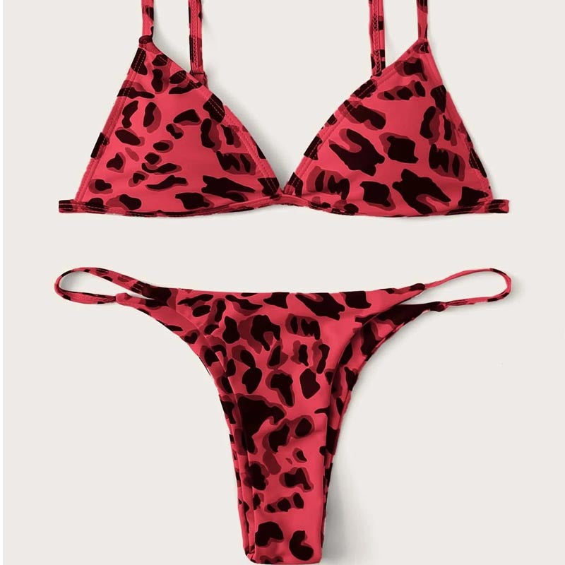 Women's triangle bikini with exciting leopard design Mune Fashion