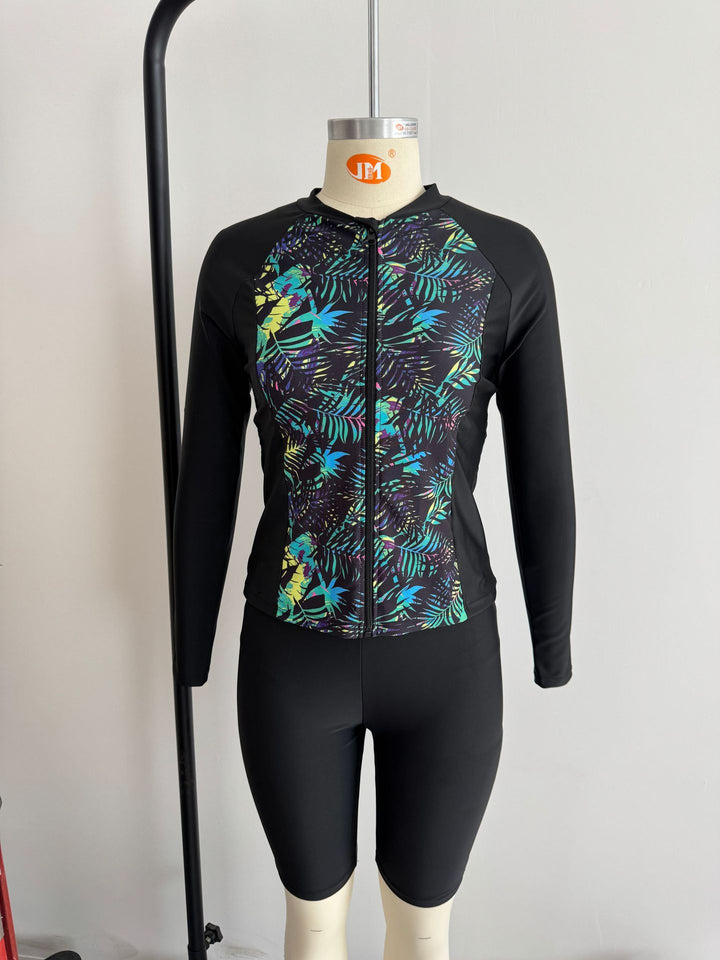 Damen Sportlicher Oberteil und Shorts Set Echo Archiv