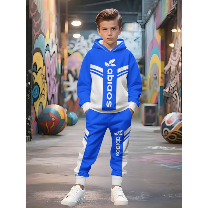 Unisex nan children's jogging suit with hoodie and detailed car print Mune Fashion