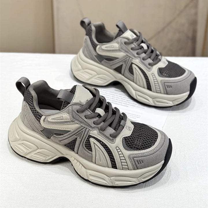 Women's Sporty Sneakers with Breathable Mesh and Cushioning Sole Mune Fashion