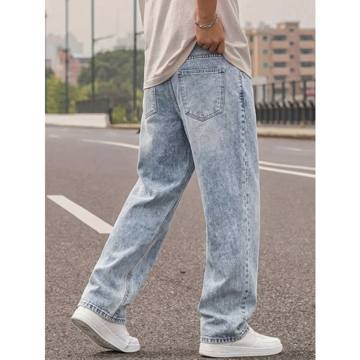 Men's Casual Loose-Fit Ripped Jeans Mune Fashion