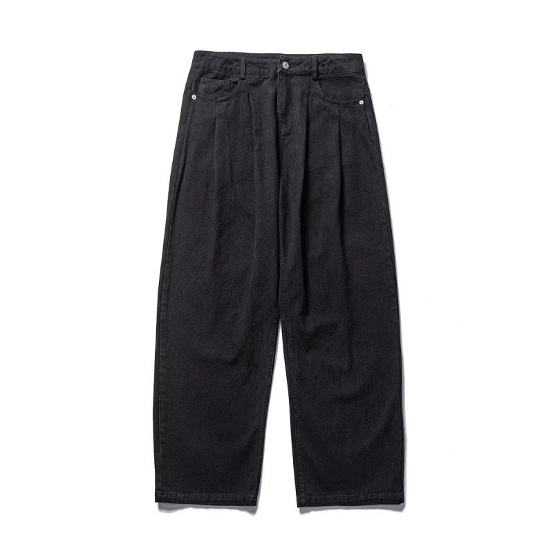 Men's wide pleated trousers in relaxed fit made of cotton twill Mune Fashion