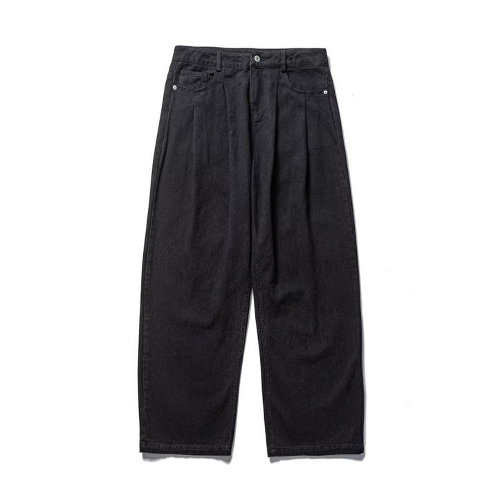 Men's wide pleated trousers in relaxed fit made of cotton twill Mune Fashion