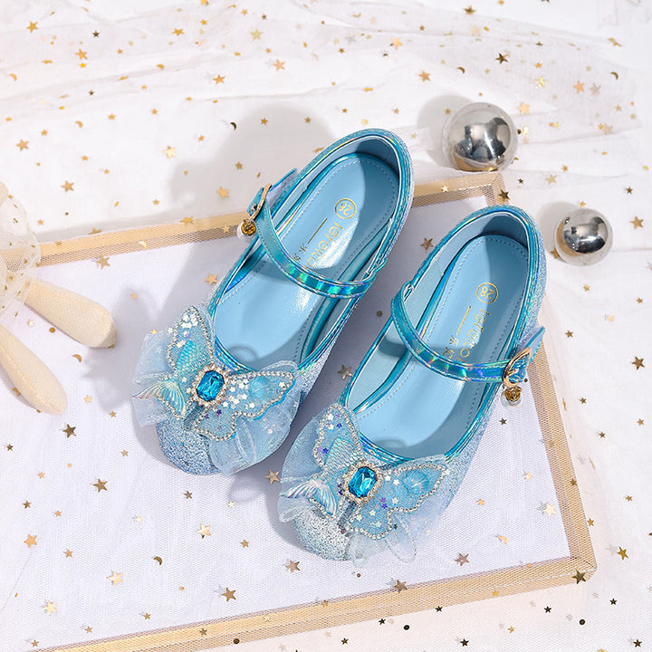 Ladies Glittering Ballet Flats with Floral Motif Mune Fashion