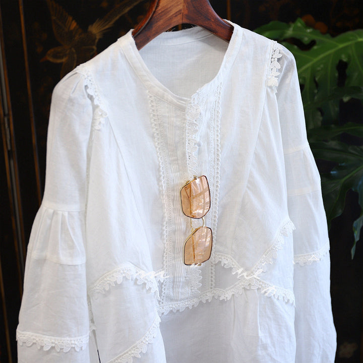 Women's Playful Blouse with Ruffle Details Mune Fashion