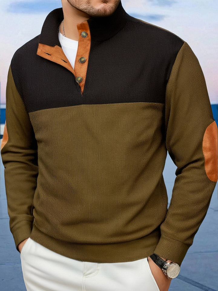 Men's Stylish Sweaters with Stand-Up Collar and Button Placket Mune Fashion