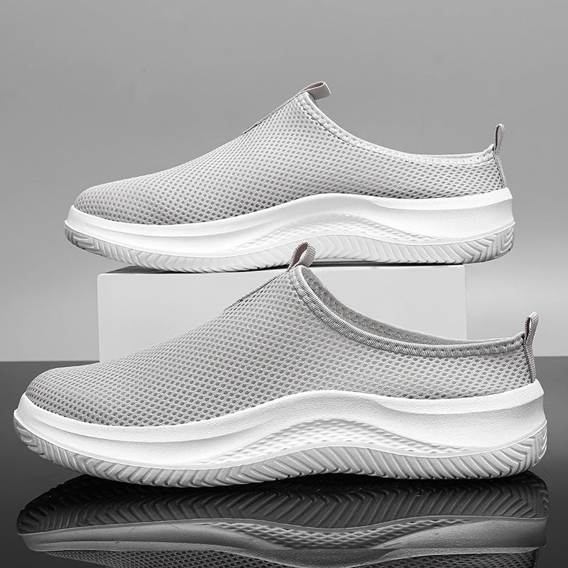 Unisex nan lighter mesh slip-on sneakers with breathable upper material, cushioning EVA midsole, and non-slip profiling sole Mune Fashion