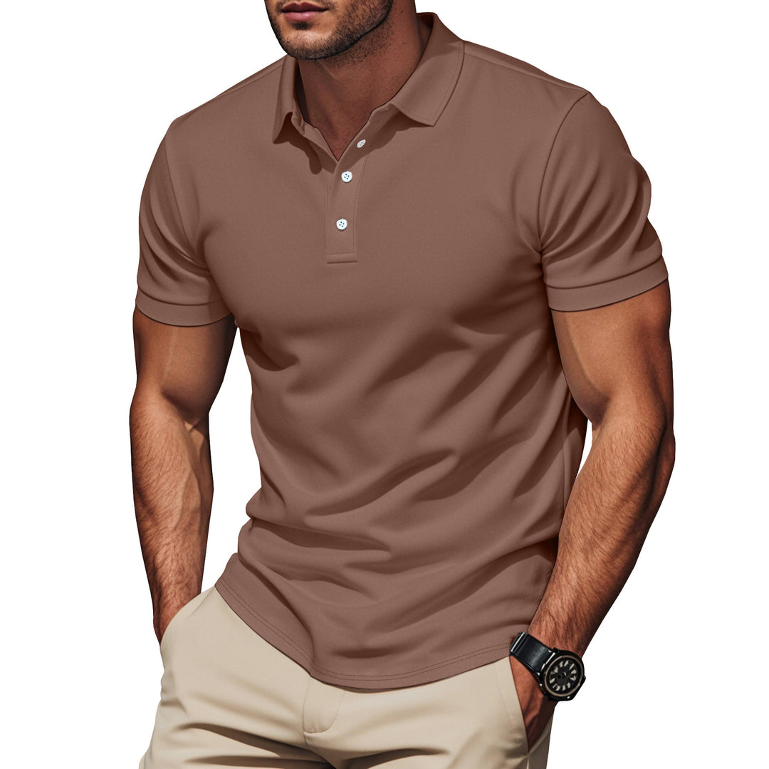 Men's Pima cotton polo with Kent collar, slim silhouette and reinforced button placket Mune Fashion