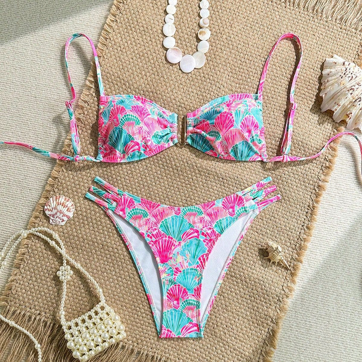 Ladies Push-Up Bikini with delicate shell motifs Mune Fashion