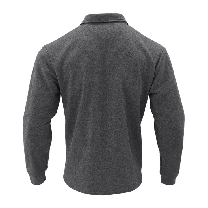 Men's Fleece Shirt Jacket with Two Chest Pockets and Stylish Stand-Up Collar Mune