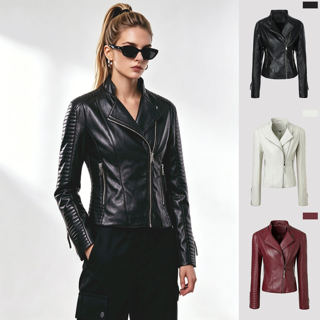 Women's Biker Jacket Mune Fashion