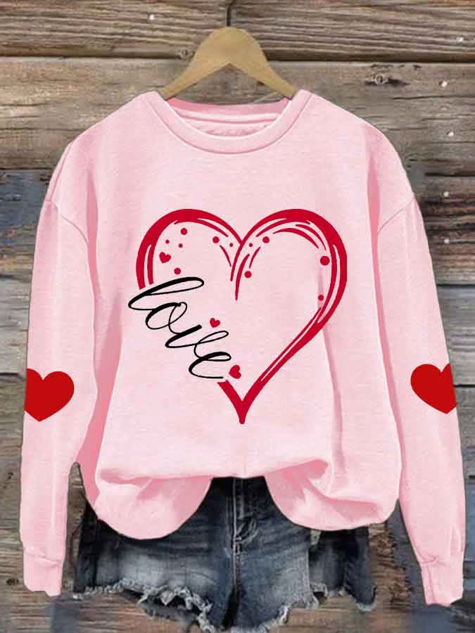 Ladies Cozy Sweater with Heart Motif Mune Fashion