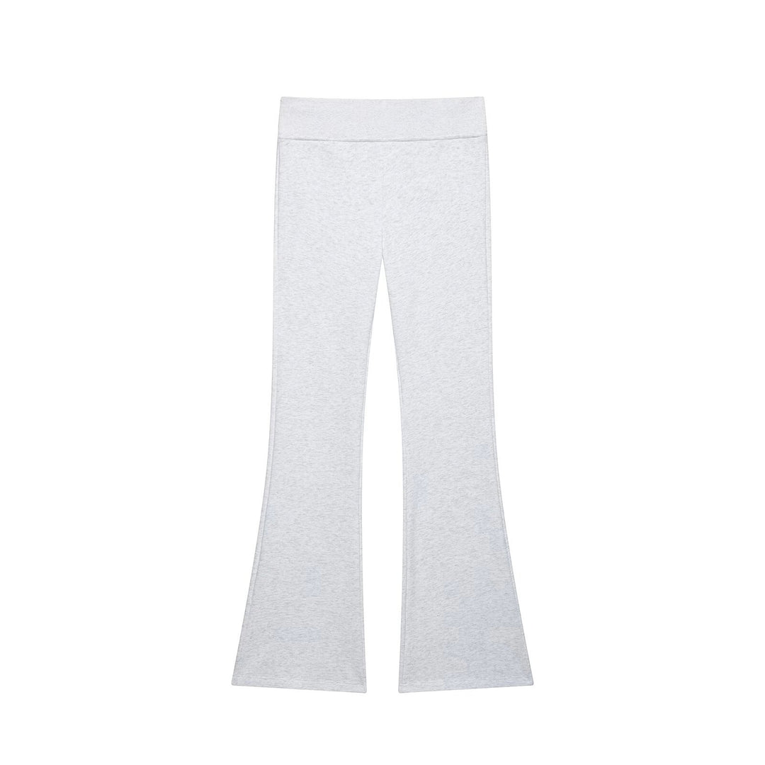 Women High-Waisted Stretch Flared Pants with Wide Flare and Elastic Waistband Mune Fashion