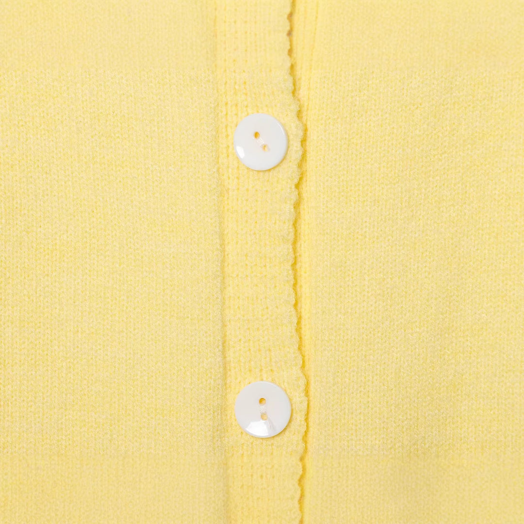 Women's fine knit cardigan with integrated contrast hood and full button placket Mune Fashion