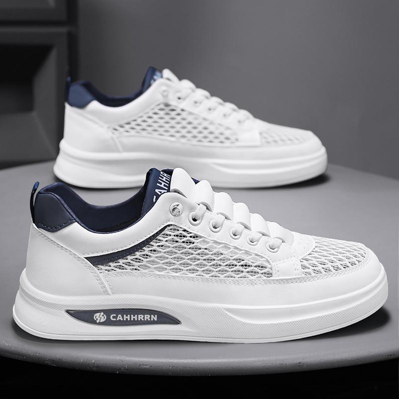 Men's Lightweight Mesh Platform Sneakers with Breathable Mesh Fabric and Padded Insole Mune Fashion