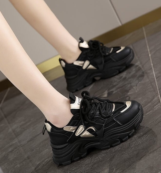 Women Chunky Sneakers with breathable mesh inserts and comfortable cushioning Mune Fashion