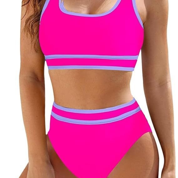 Ladies' Sportive Bikini Set with High Waist Mune Fashion