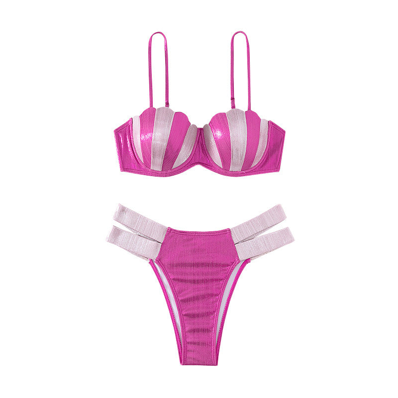 Women's Push-Up Bikini with Glittering Accents Mune Fashion