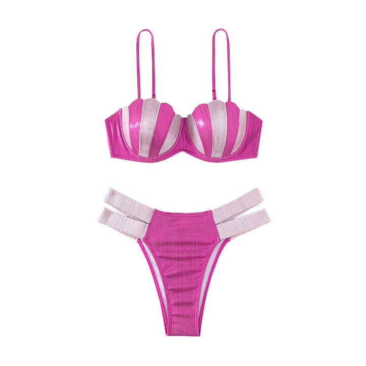 Women's Push-Up Bikini with Glittering Accents Mune Fashion