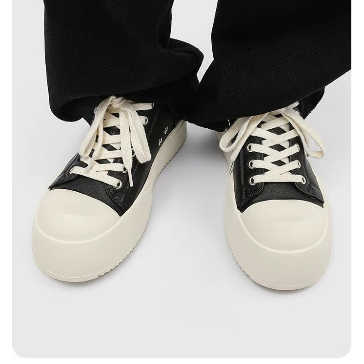 Women's High Sneakers with Trendy Platform Sole and Durable Upper Material Mune Fashion