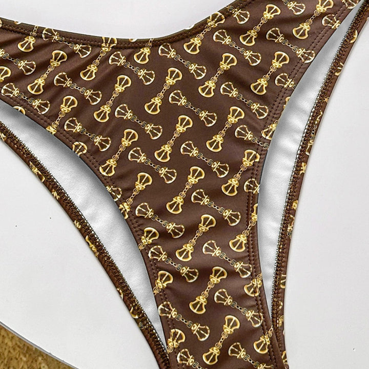 Ladies Push-Up Bikini with intricate pattern Mune Fashion