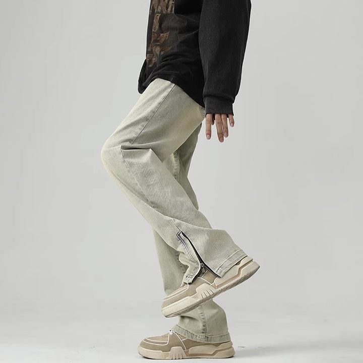 Men Comfortable and Casual Loose Fit Jeans Mune Fashion