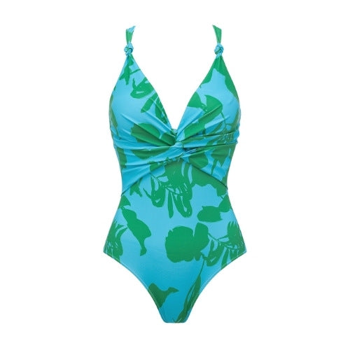 Women's One-Piece Swimsuit with Sophisticated Draping Mune Fashion