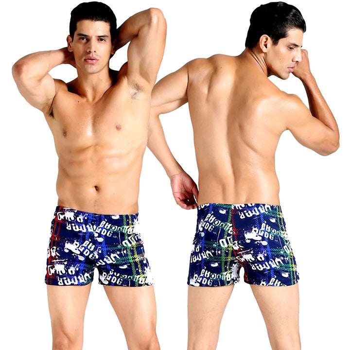 Men's Swim Shorts with Colorful Mosaic Design Mune Fashion