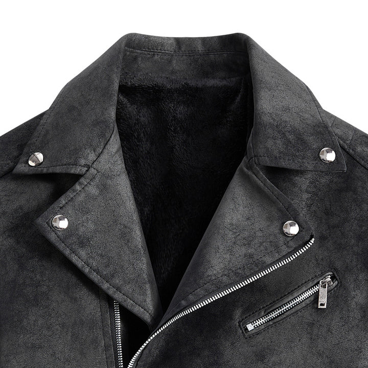 Men's Stylish Faux Leather Blouson Jacket Mune Fashion