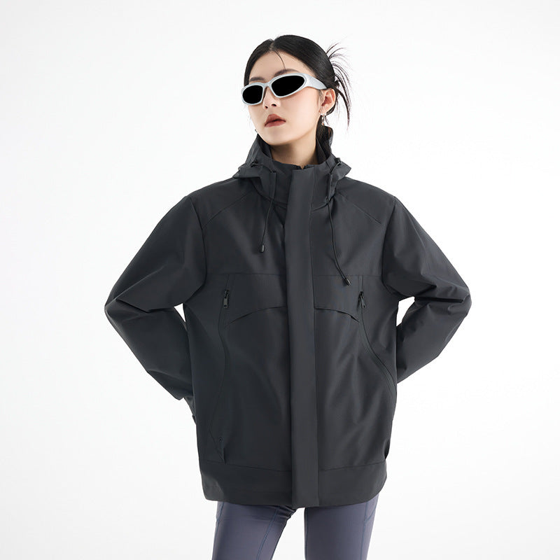 Women's technical waterproof oversized parka with hood and concealed zip pockets Mune Fashion