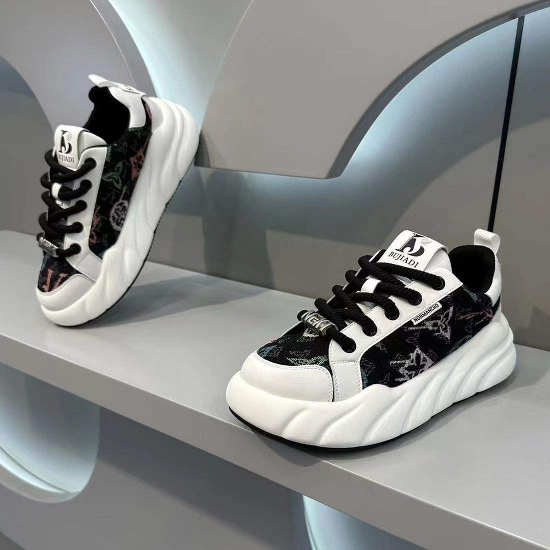 Women's sneakers with comfortable and trendy wave sole Mune Fashion
