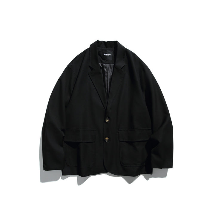 Men's Oversized Jacket made of draping twill with patch pockets Mune Fashion