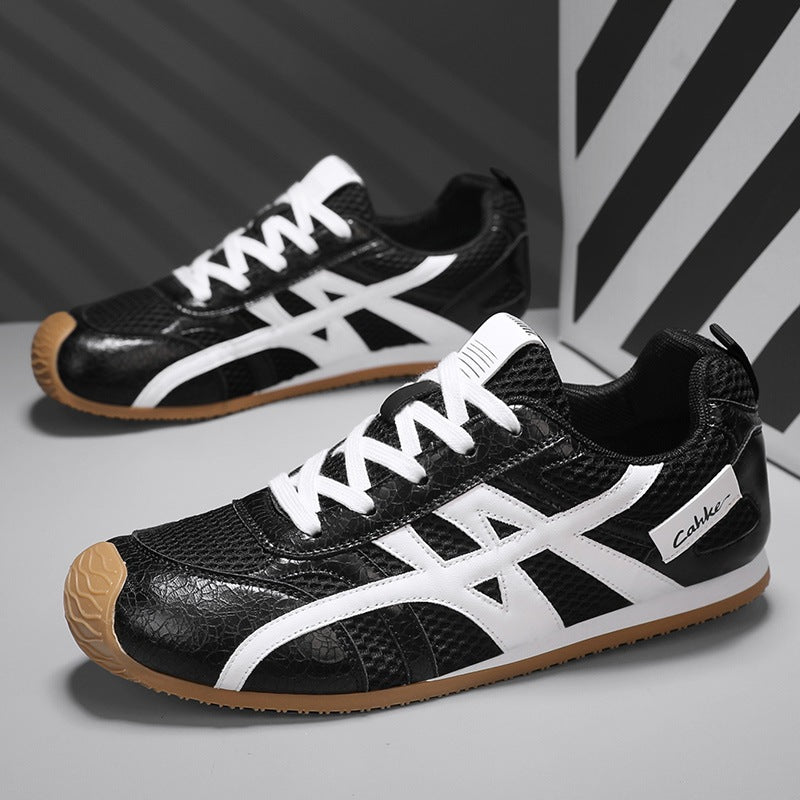 Unisex Retro Running Sneakers with Breathable Mesh and Non-Slip Rubber Sole Mune Fashion