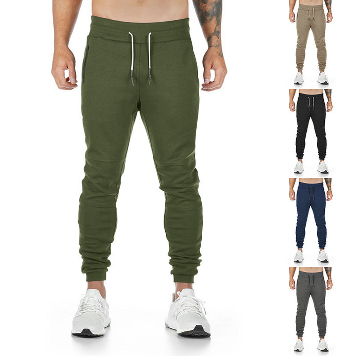 Men's narrow cut sport jogging pants with ergonomic knee inserts, comfort waistband, and drawstring Mune Fashion