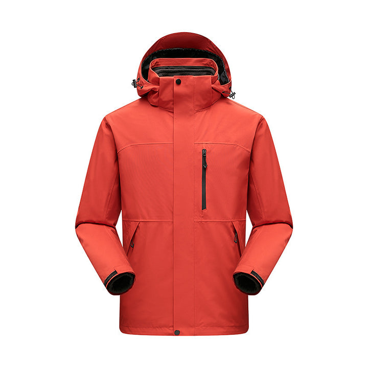 Men's Water-Repellent Winter Parka with Detachable Hood and Taped Seams Mune Fashion