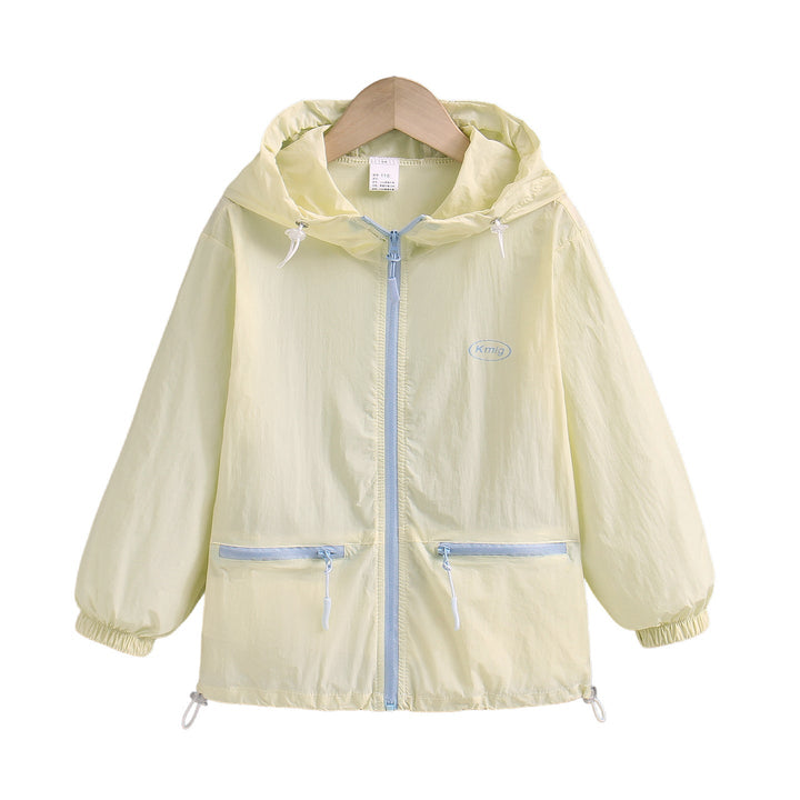 Women's nan ultra-light hooded windbreaker with zippered pockets Mune Fashion