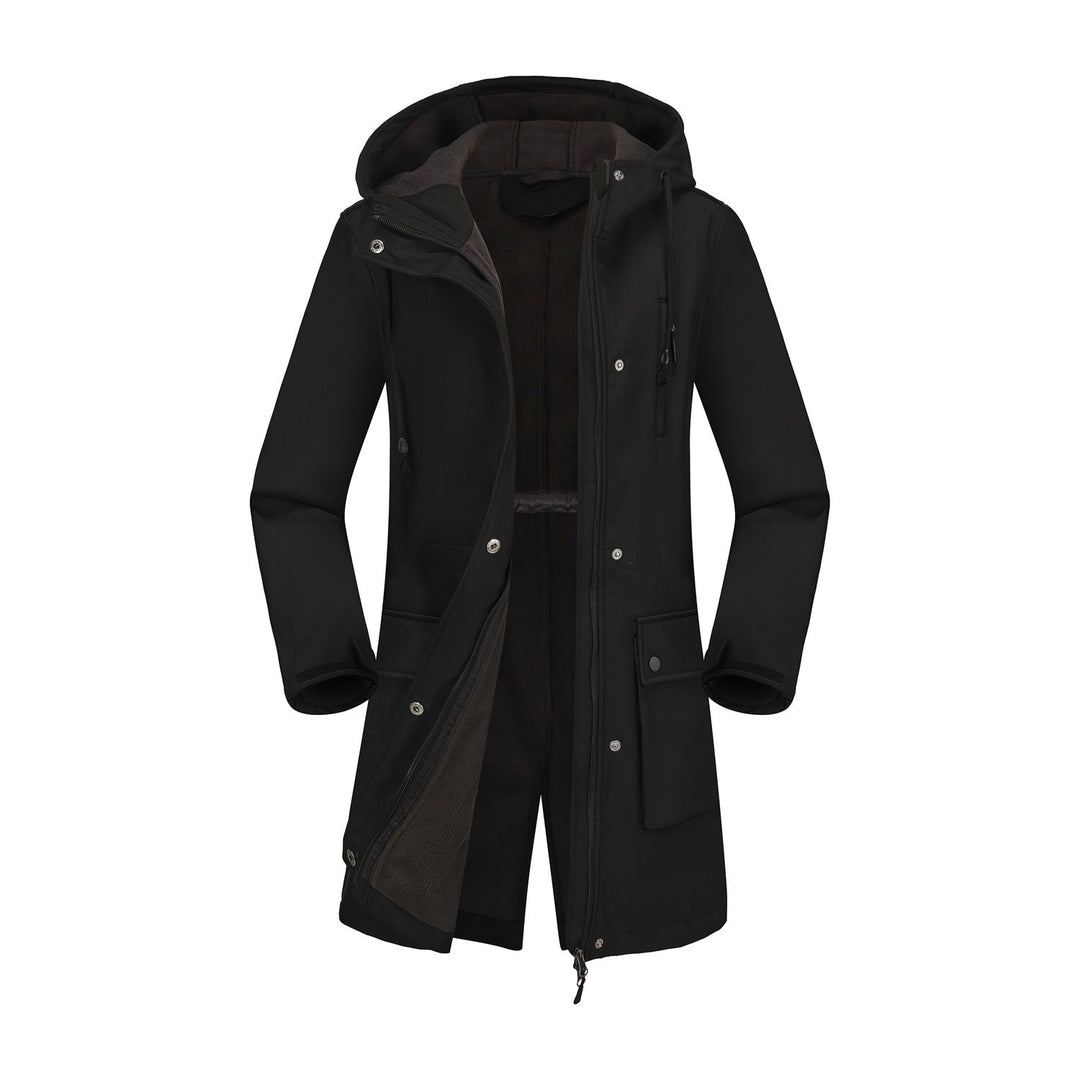 Ladies Functional Outdoor Jacket with Adjustable Waist Drawstring and Inner Lining Mune