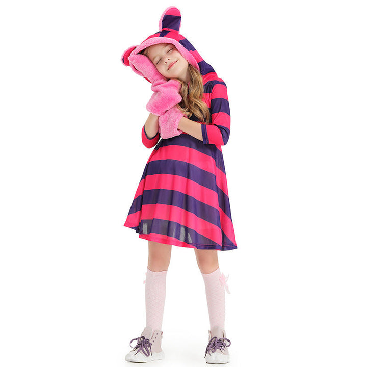 Girl's hoodie dress with animal ears and playful details Mune Fashion