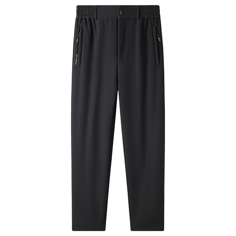 Men's Lined Lounge Pants with Teddy Lining, Elastic Waistband and Zipper Pockets Mune Fashion