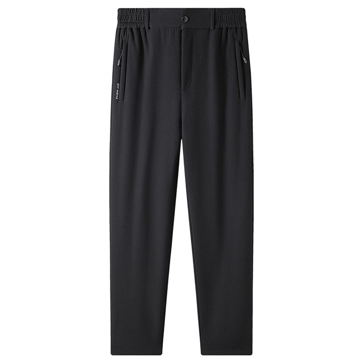Men's Lined Lounge Pants with Teddy Lining, Elastic Waistband and Zipper Pockets Mune Fashion