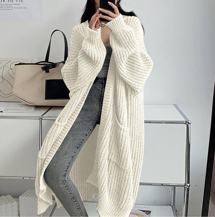 Women's Oversized Knitted Coat Mune