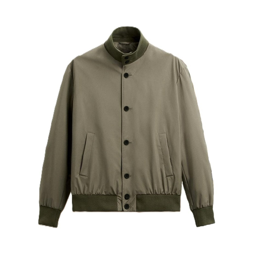 Men's short bomber jacket with stand-up collar and ribbed cuffs Mune Fashion