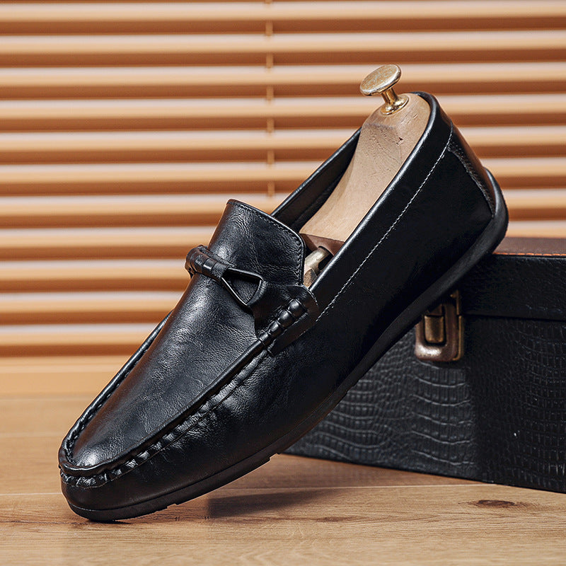 Men's Elegant Moccasins with Fine Details Mune Fashion