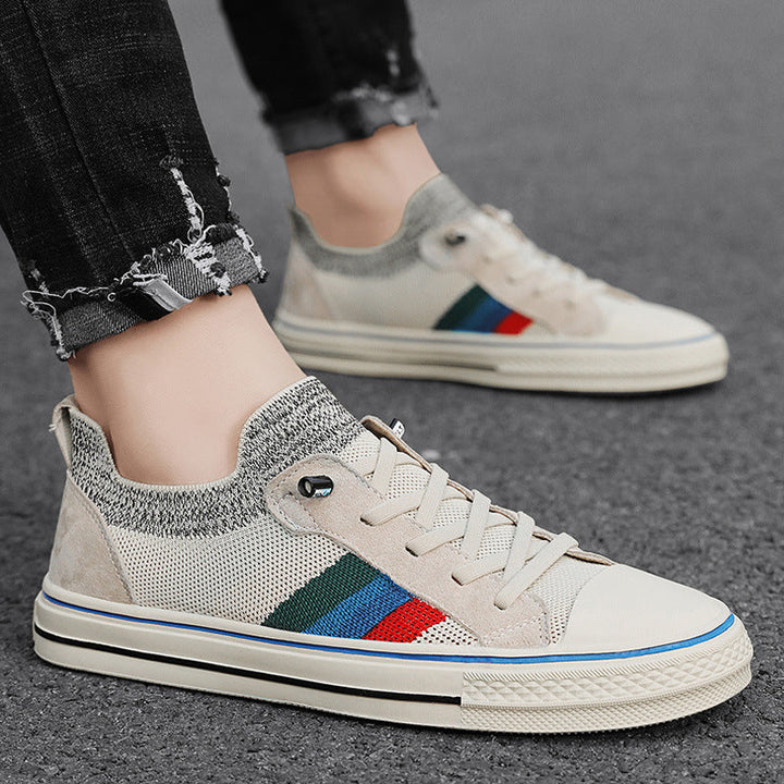 Women Sneakers with breathable mesh structure and stylish stripe elements Mune Fashion