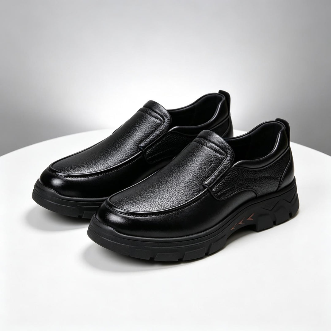 Men's Elegant Slip-On Leather Shoes Mune Fashion